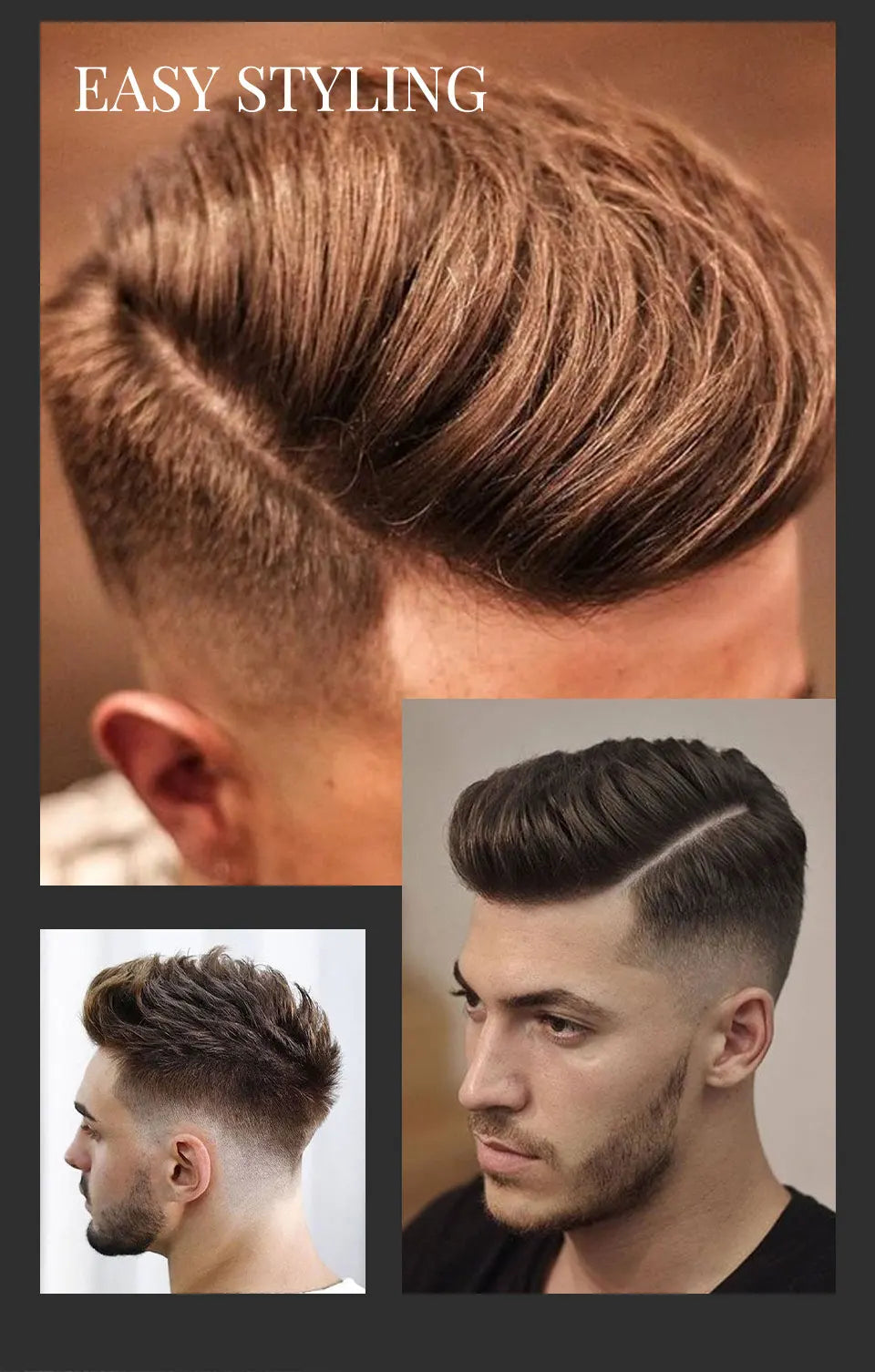 3 pçs conjunto de fibras de cabelo queratina construção do cabelo estilo em pó perda de cabelo instantâneo recrescimento espessamento pós linha fina barba enchimento