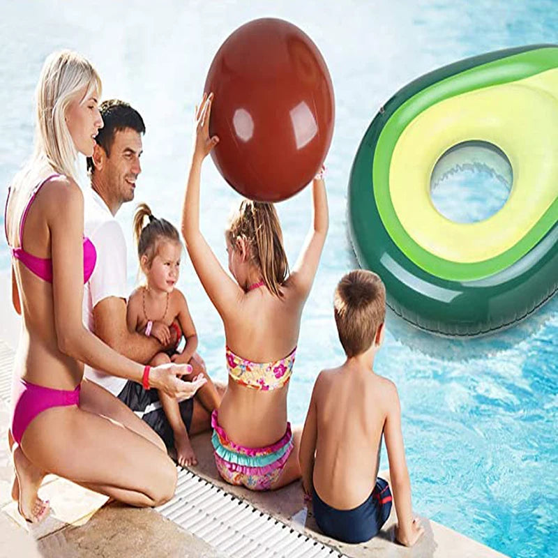 Cama Flutuante Inflável De Abacate, bola De Praia De PVC, brinquedos De água, fileira Flutuante, Esteira