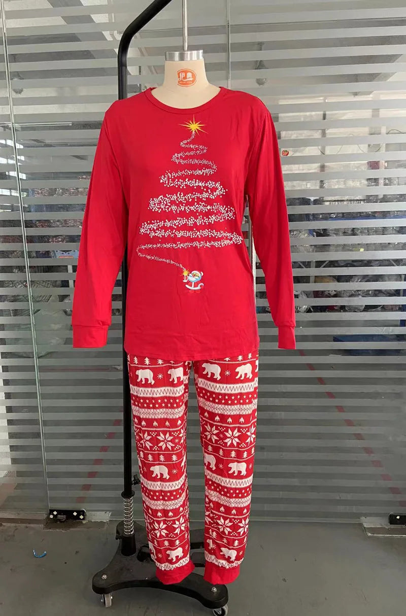 Família combinando Red Natal Conjuntos de pijama, Pai, Mãe, Filha, Filho, Roupa de criança