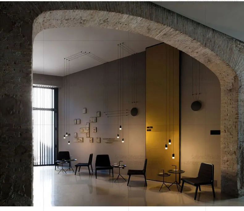 Estilo nórdico led g9 sótão lustre adequado para sala de estar lâmpada pendente cozinha sala jantar luz pingente iluminação interior