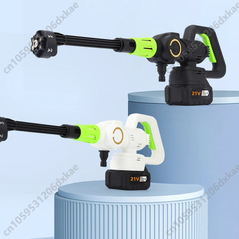 Máquina de lavar carro elétrica sem escova, 21v, alta tensão, pistola de água, sem fio, alta potência, máquina de limpeza