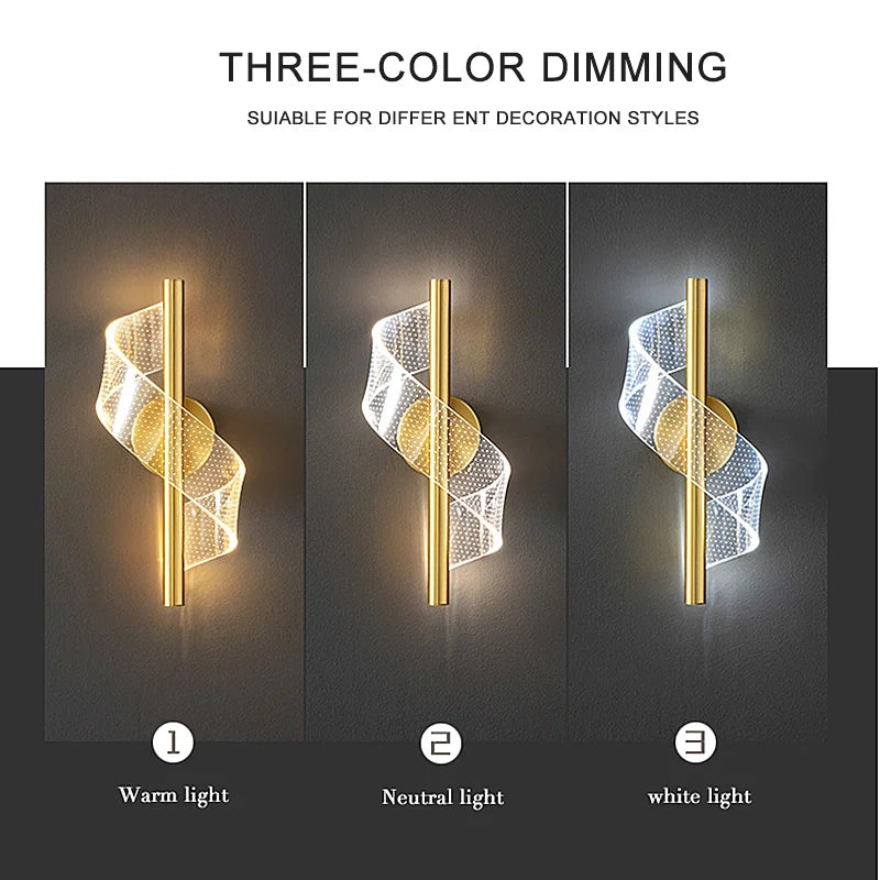 Nordic conduziu a lâmpada de parede iluminação interior para o quarto cabeceira sala fundo luz parede moderna decoração interior arandelas