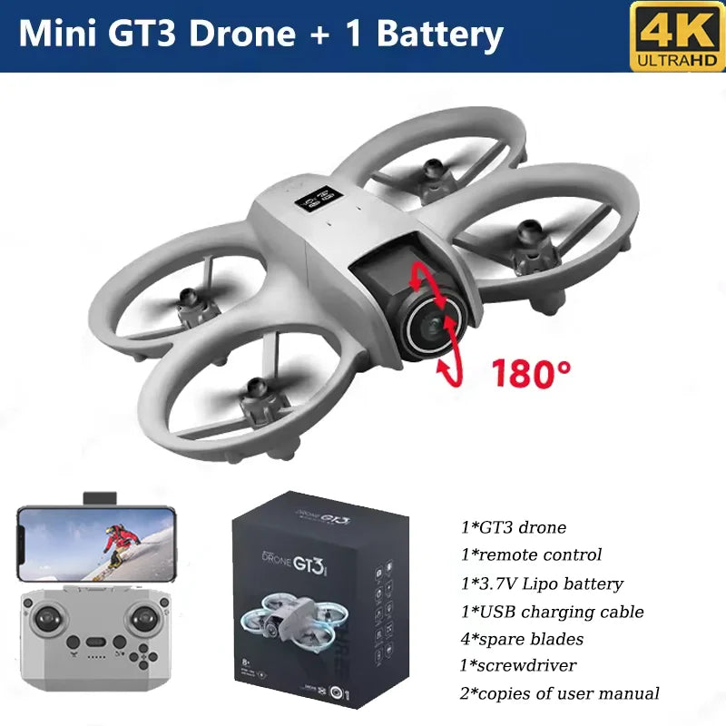 New GT3 8K HD Drone GPS Professional Cameras Aerial Avoiding Obstacle Remote Control Brushless With Touch Remotes RC 18000M 2025