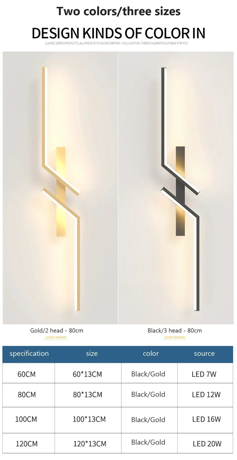 Moderna lâmpada de parede led 100/120cm tira longa arandela sala estar quarto cabeceira barra decoração casa controle remoto led lustre