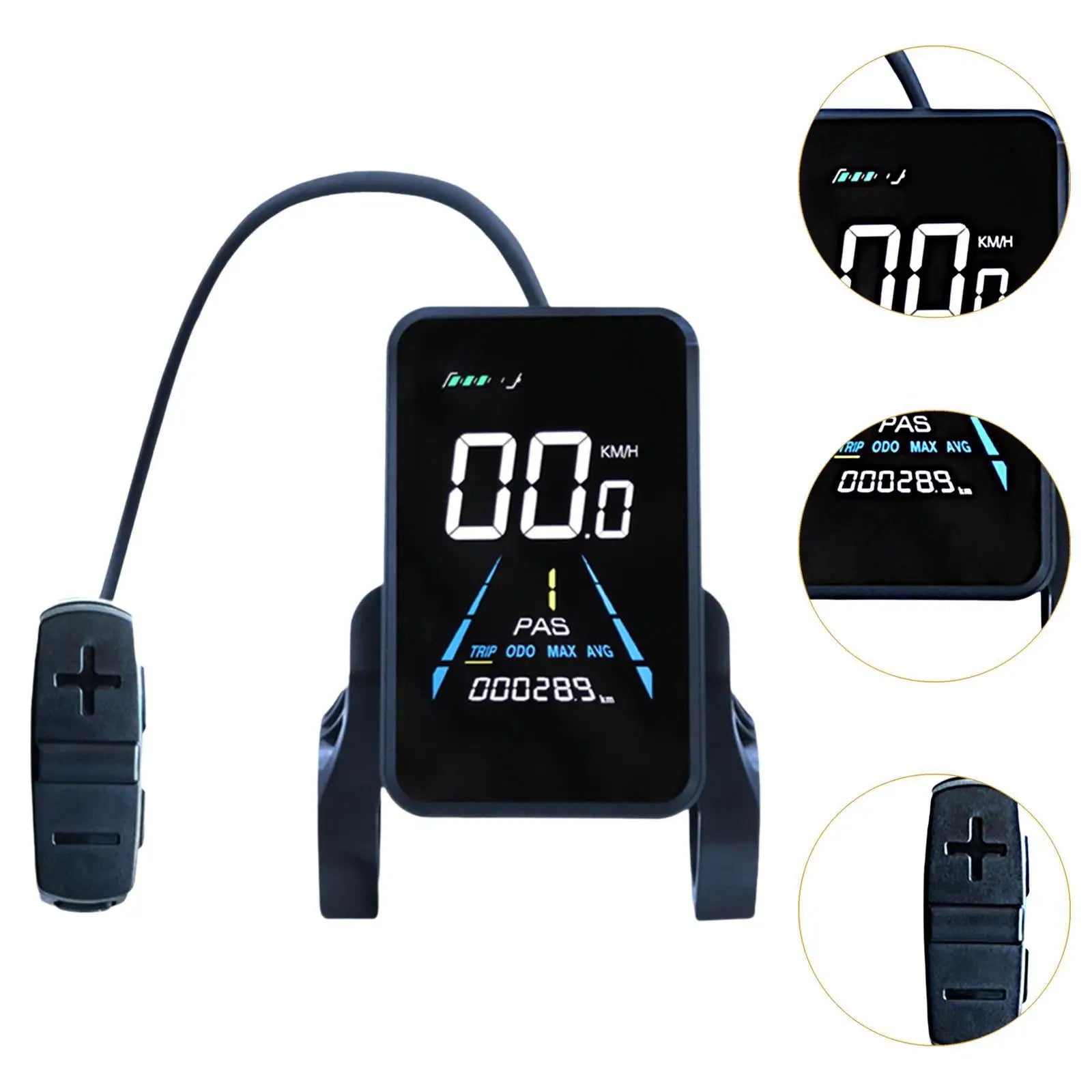 NC-81F modificação de mountain bike elétrica display lcd painel de instrumentos de modificação de bicicleta à prova dwaterproof água tabela de código de bicicleta elétrica