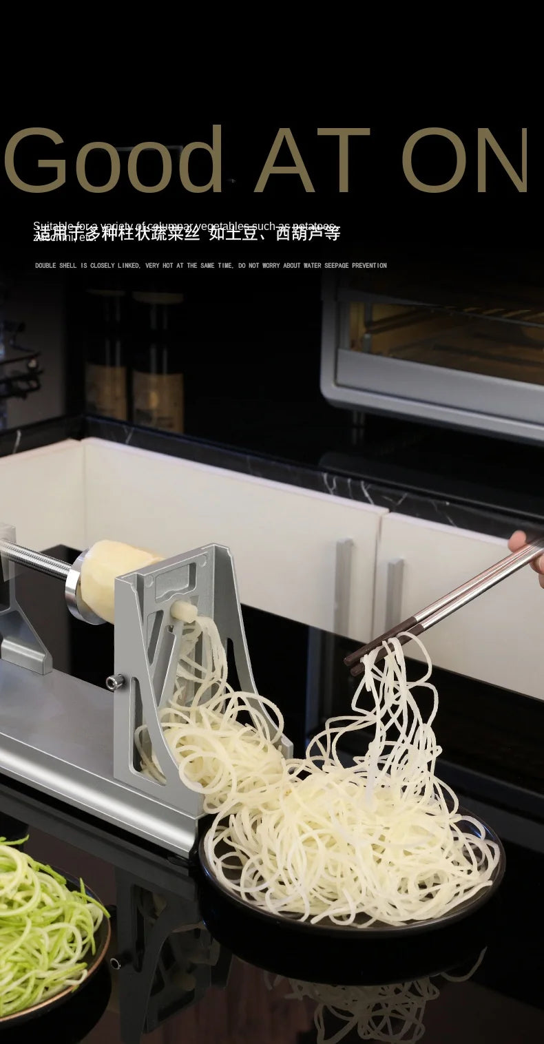 Multifuncional Rotating Shredded Batatas Ralador, Mão-Cranking Slicer, Fatiador Comercial, Mil Fio Nabo, Faixa Fatia