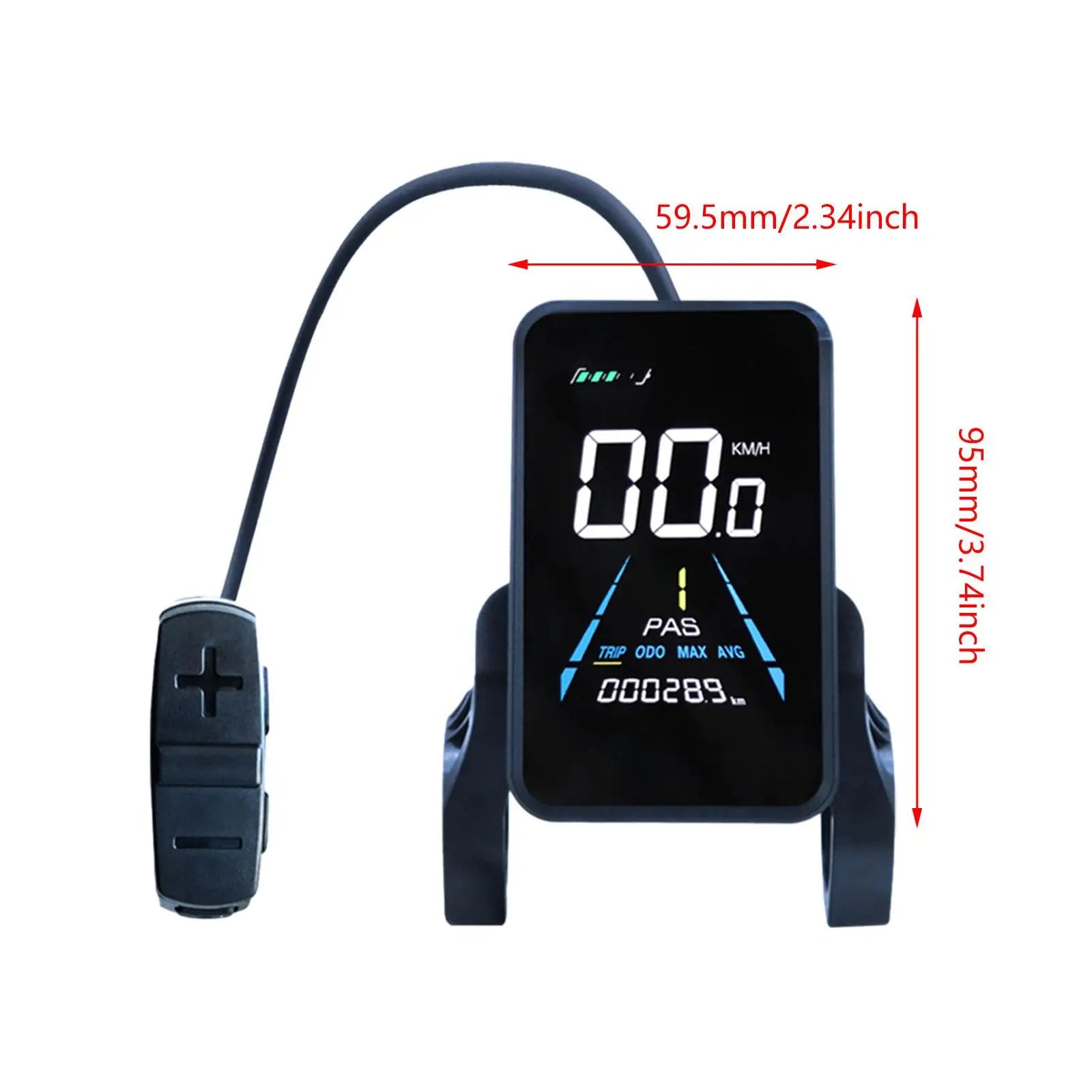 NC-81F modificação de mountain bike elétrica display lcd painel de instrumentos de modificação de bicicleta à prova dwaterproof água tabela de código de bicicleta elétrica