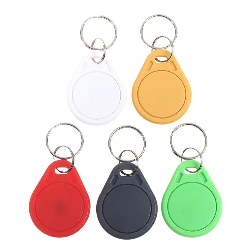 5pcs 13.56Mhz RFID UID Token Copy Keykobs Changeable Attendance Management CUID Clone Keychain Tag For Mif 1k S50 Writable