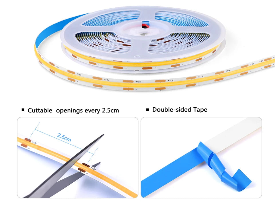 Placa acústica led decorativa cob tira de luz toque regulável parede fundo lâmpada mostrar prateleira sob o armário quarto luz da noite
