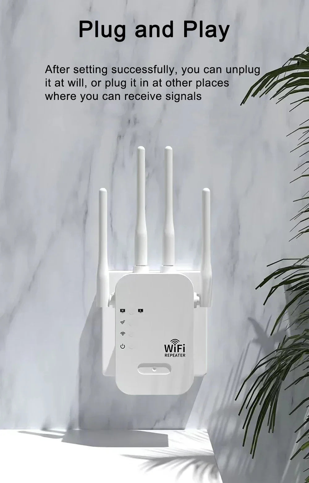Novo repetidor wi-fi de 1200mbps, extensor sem fio, impulsionador wi-fi 5g, 2.4g, amplificador de rede de banda dupla, sinal de longo alcance, roteador wi-fi para casa
