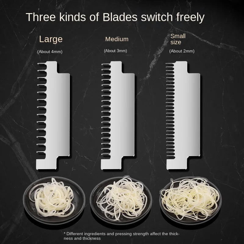 Multifuncional Rotating Shredded Batatas Ralador, Mão-Cranking Slicer, Fatiador Comercial, Mil Fio Nabo, Faixa Fatia