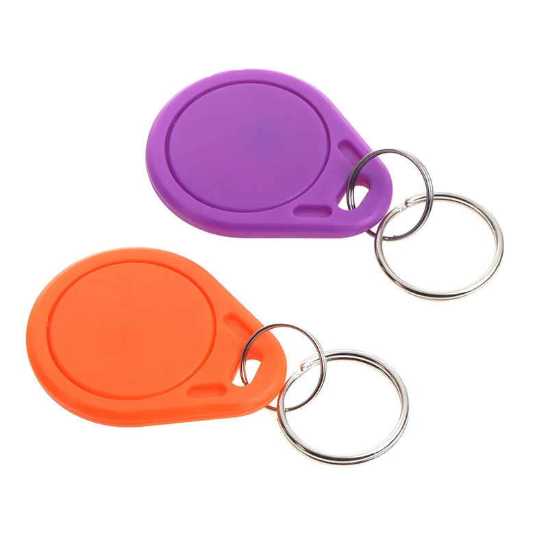 5pcs 13.56Mhz RFID UID Token Copy Keykobs Changeable Attendance Management CUID Clone Keychain Tag For Mif 1k S50 Writable