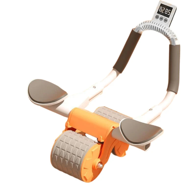 Suporte de cotovelo rebote automático roda abdominal núcleo muscular ab trainer com contador exibição fitness exercício rolo roda