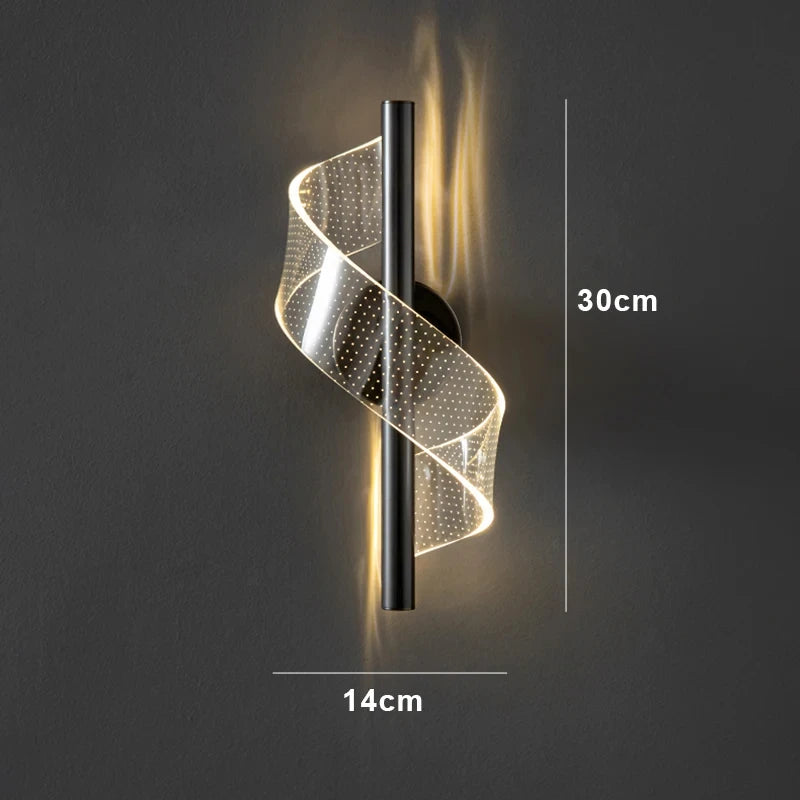 Nordic conduziu a lâmpada de parede iluminação interior para o quarto cabeceira sala fundo luz parede moderna decoração interior arandelas
