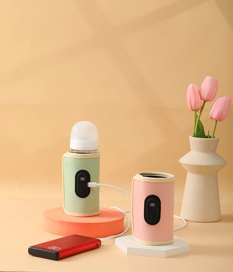 Aquecedor de garrafa de enfermagem do bebê aquecedor de leite do bebê, aquecedor de garrafa portátil usb para carro, acessórios de viagem ao ar livre portátil