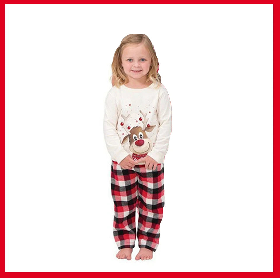 Família combinando roupas pijamas de natal 2023 mãe crianças bebê pijamas conjunto olhar pijamas mãe e filha pai filho outfit