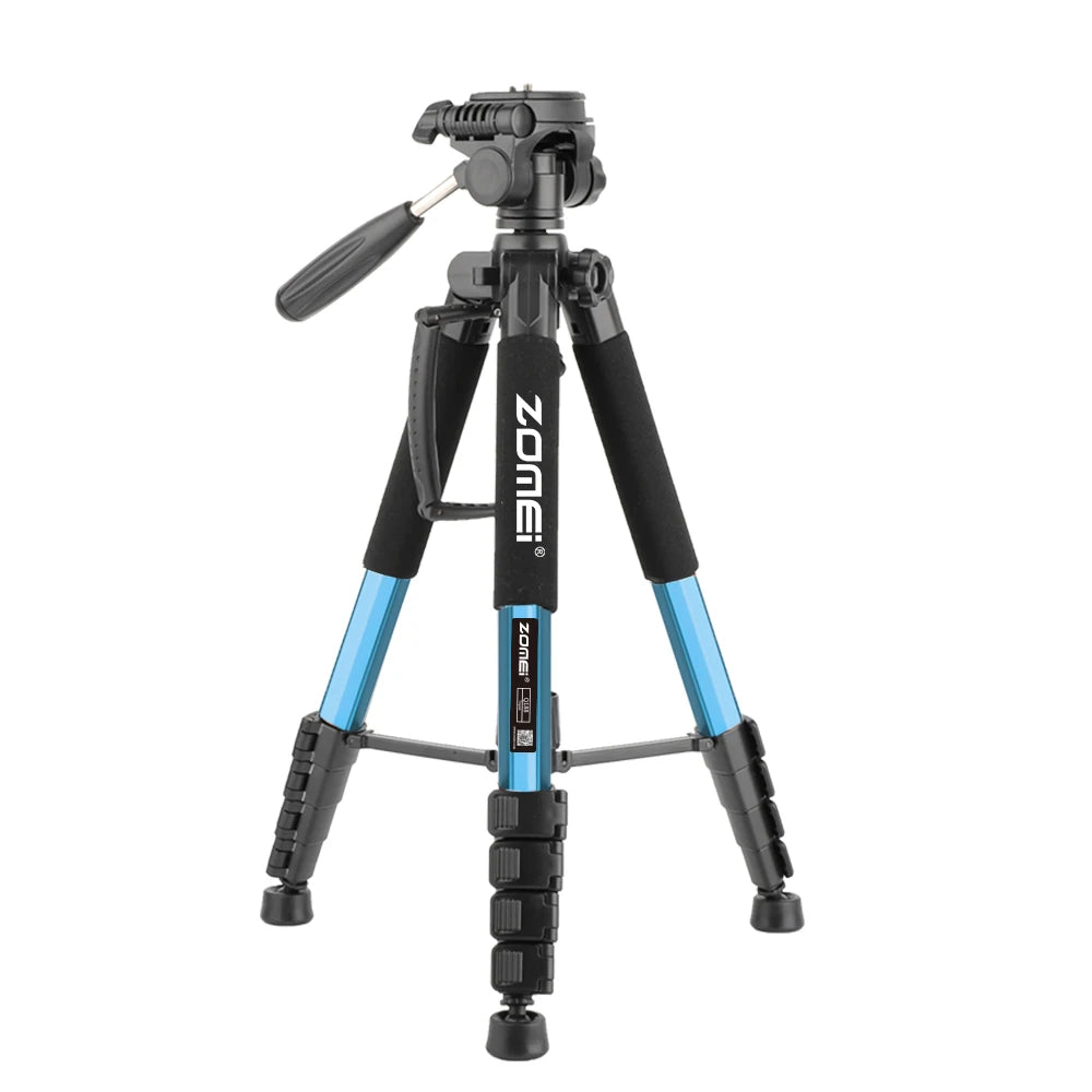 Zomei Q188 188cm Acessórios de fotografia profissional câmera de vídeo tripé DSLR para telefone com suporte para telefone