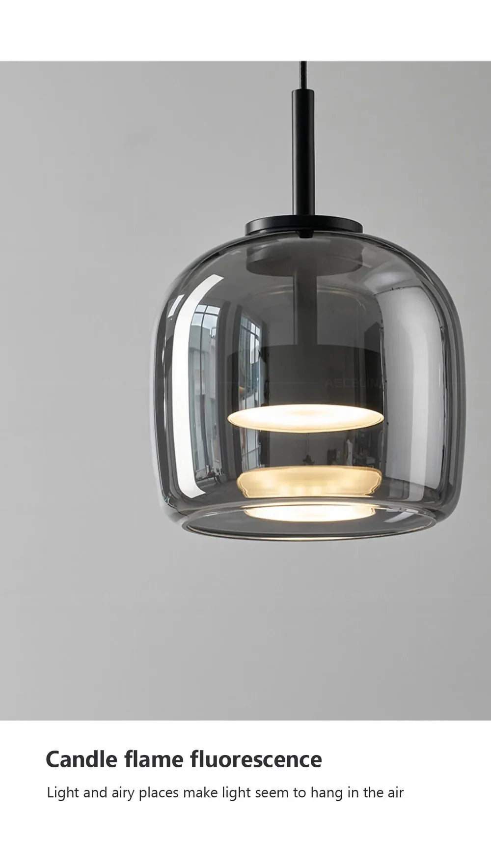Nordic led pingente de vidro luz simples e moderno restaurante bar balcão café cabeceira decoração interior luminárias