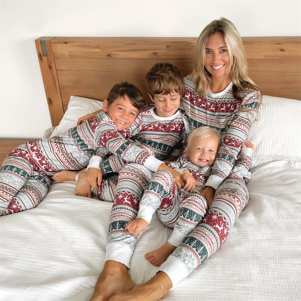 Sall quente inverno natal pijamas conjunto mãe crianças olhar loungewear pjs pijamas do bebê das crianças família combinando roupas pijamas