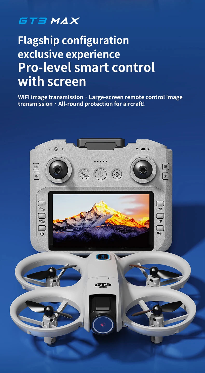 New GT3 8K HD Drone GPS Professional Cameras Aerial Avoiding Obstacle Remote Control Brushless With Touch Remotes RC 18000M 2025