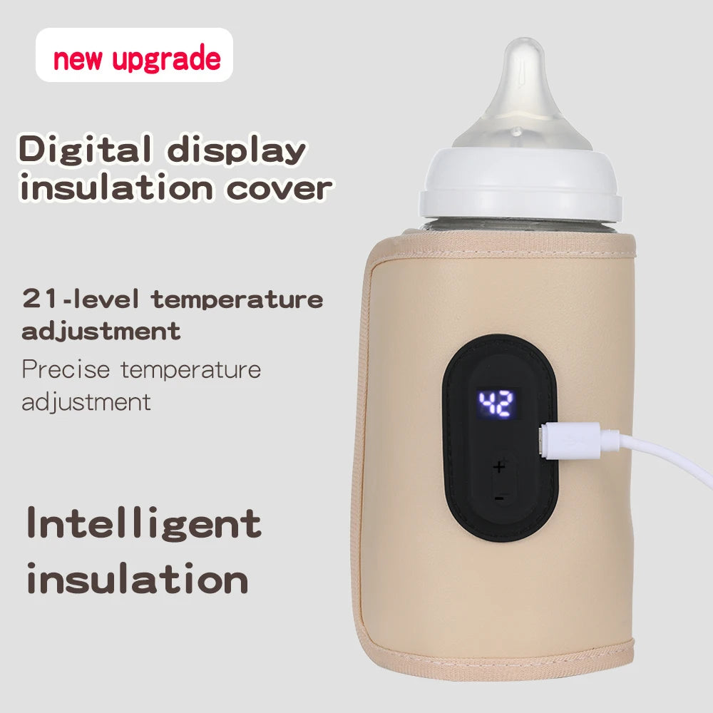 Aquecedor de garrafa de enfermagem do bebê aquecedor de leite do bebê, aquecedor de garrafa portátil usb para carro, acessórios de viagem ao ar livre portátil
