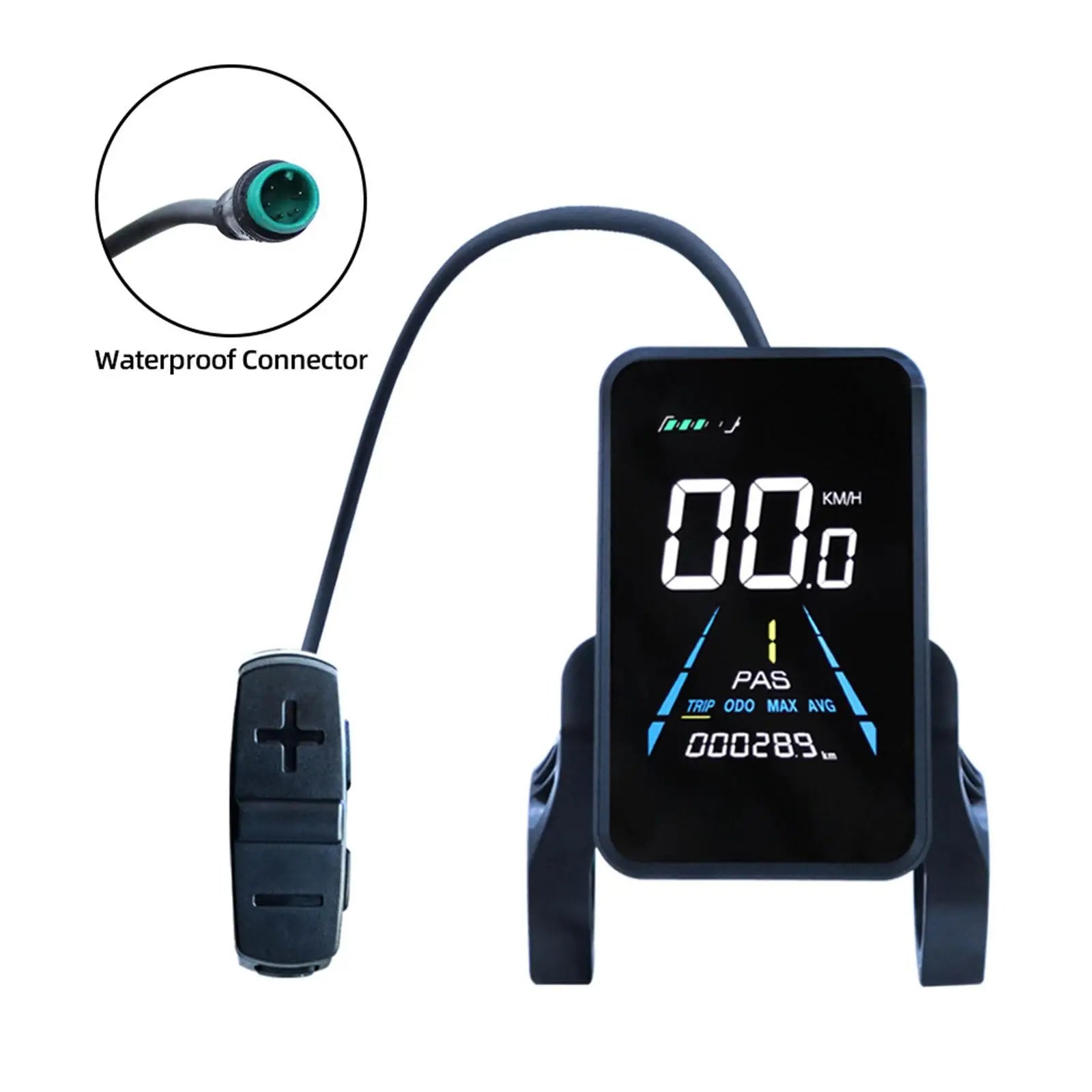NC-81F modificação de mountain bike elétrica display lcd painel de instrumentos de modificação de bicicleta à prova dwaterproof água tabela de código de bicicleta elétrica