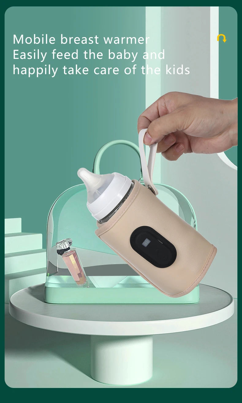 Aquecedor de garrafa de enfermagem do bebê aquecedor de leite do bebê, aquecedor de garrafa portátil usb para carro, acessórios de viagem ao ar livre portátil