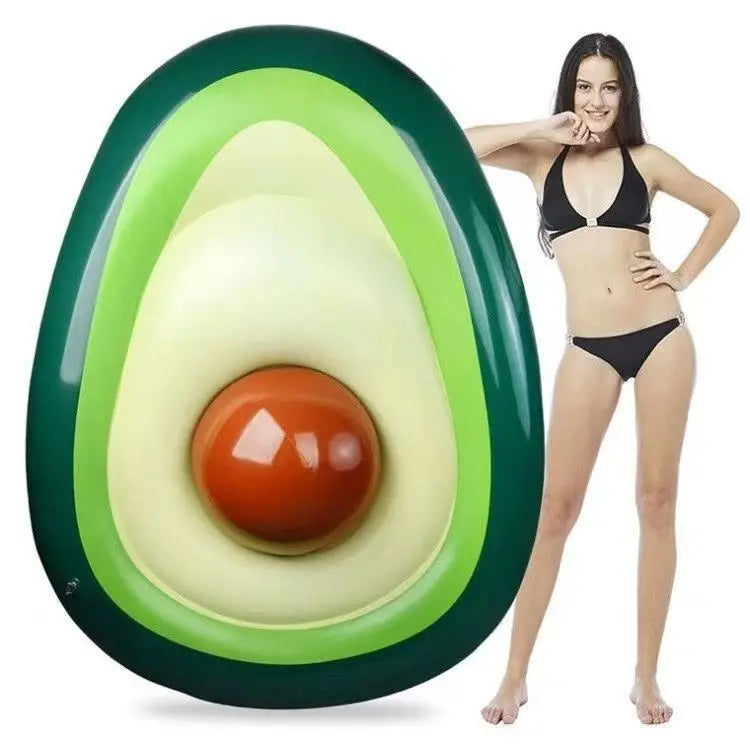 Cama Flutuante Inflável De Abacate, bola De Praia De PVC, brinquedos De água, fileira Flutuante, Esteira