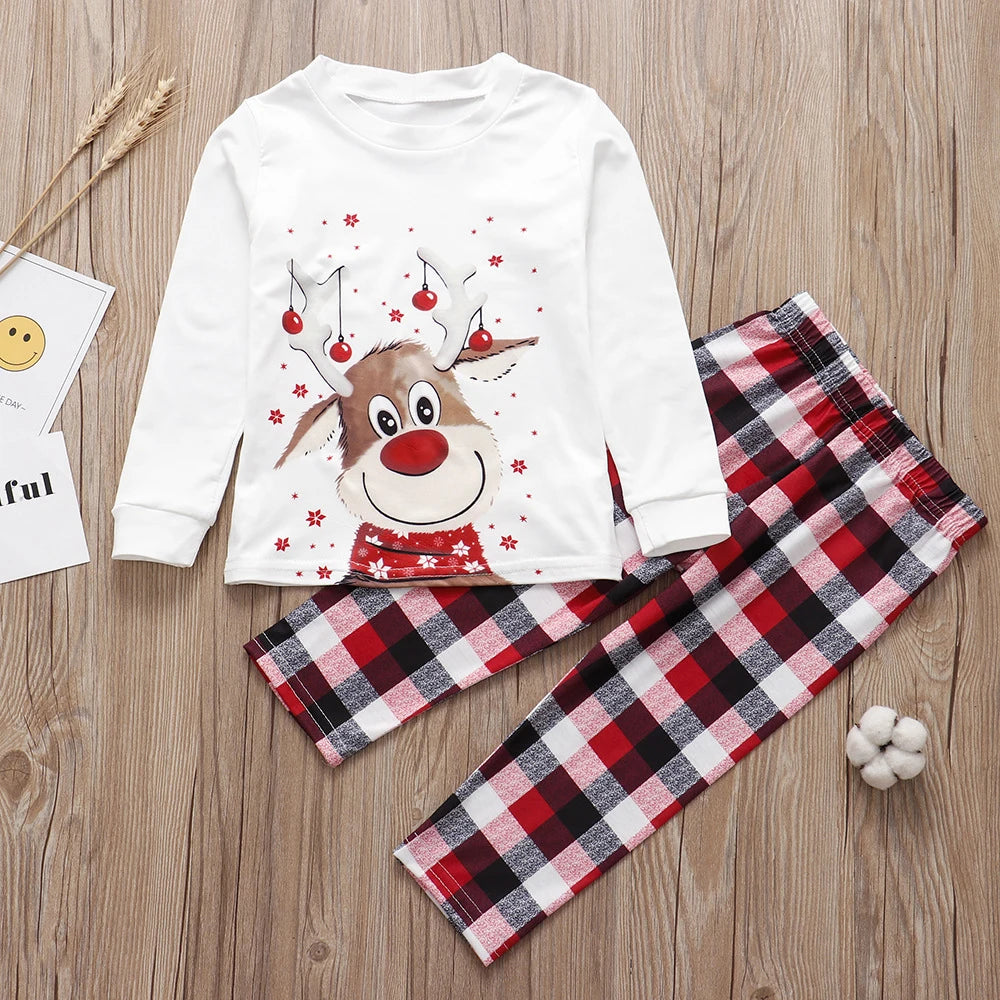 Família combinando roupas pijamas de natal 2023 mãe crianças bebê pijamas conjunto olhar pijamas mãe e filha pai filho outfit