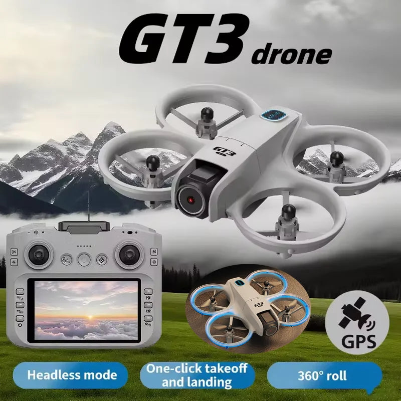 New GT3 8K HD Drone GPS Professional Cameras Aerial Avoiding Obstacle Remote Control Brushless With Touch Remotes RC 18000M 2025