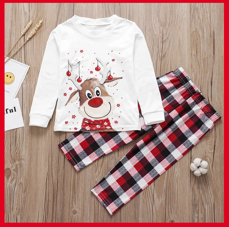 Família combinando roupas pijamas de natal 2023 mãe crianças bebê pijamas conjunto olhar pijamas mãe e filha pai filho outfit