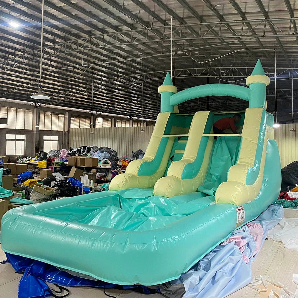 Castelo inflável gigante inflável da casa do salto das crianças que salta inflável com combinação da corrediça