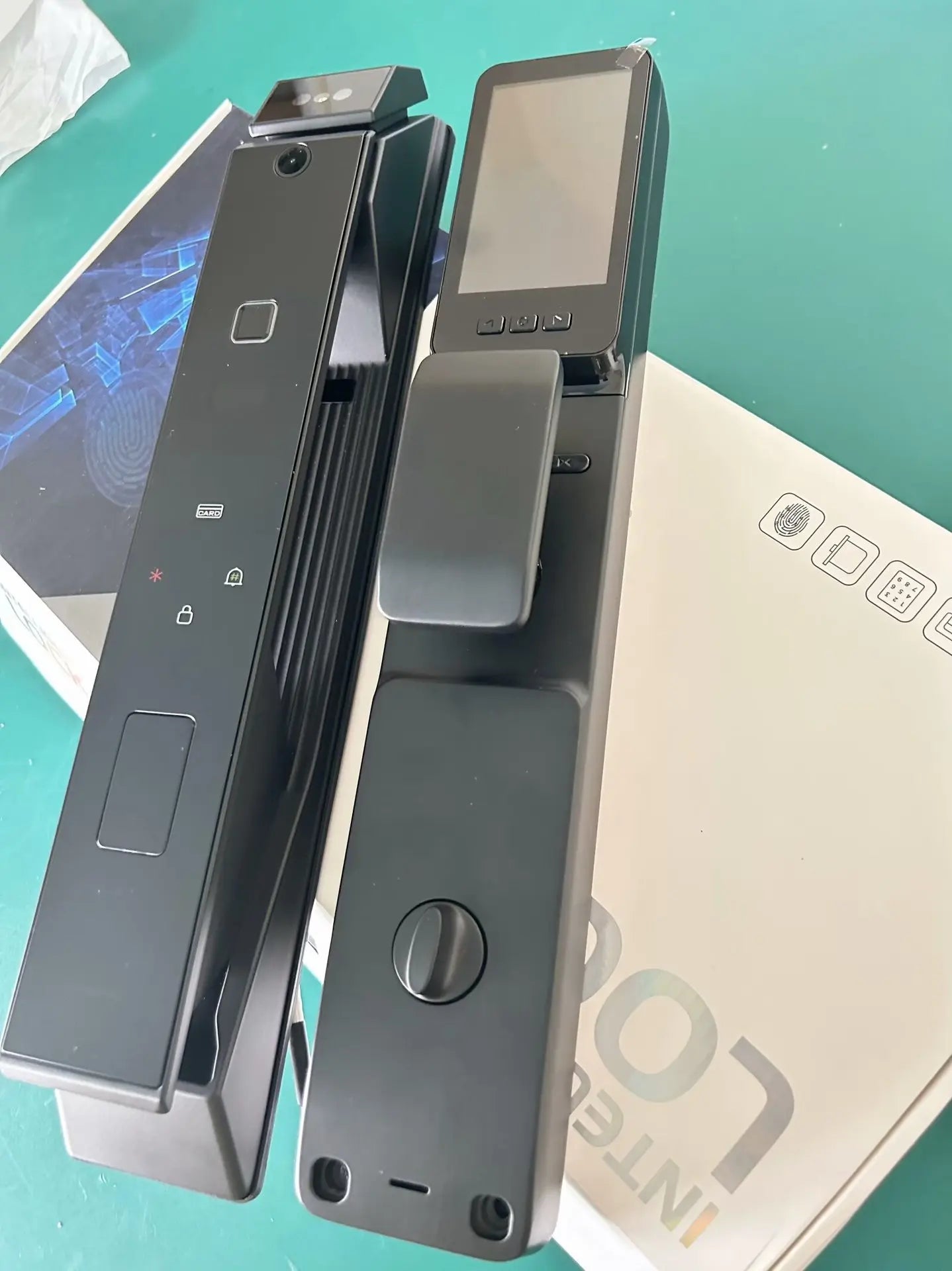 Fechadura inteligente com impressão digital, fechadura para porta de entrada sem chave, fechadura inteligente para porta frontal com código - fechadura inteligente com controle por aplicativo