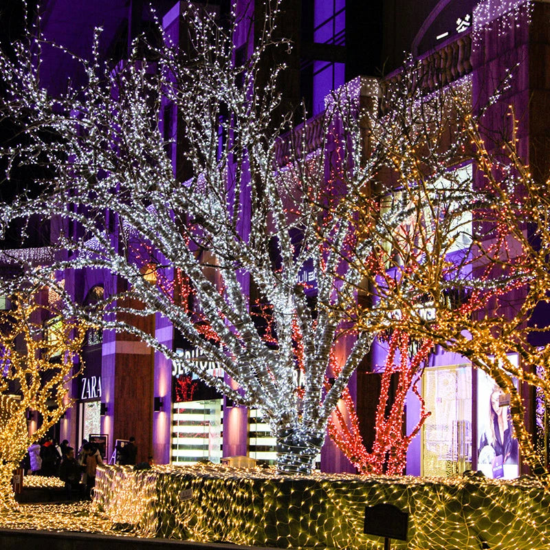 3x2m luz de natal rede malha cortina luzes decoração festa casamento ao ar livre lâmpada à prova dwaterproof água cortina luz