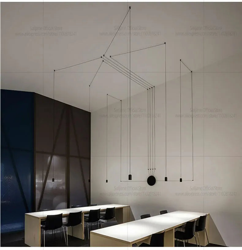 Estilo nórdico led g9 sótão lustre adequado para sala de estar lâmpada pendente cozinha sala jantar luz pingente iluminação interior
