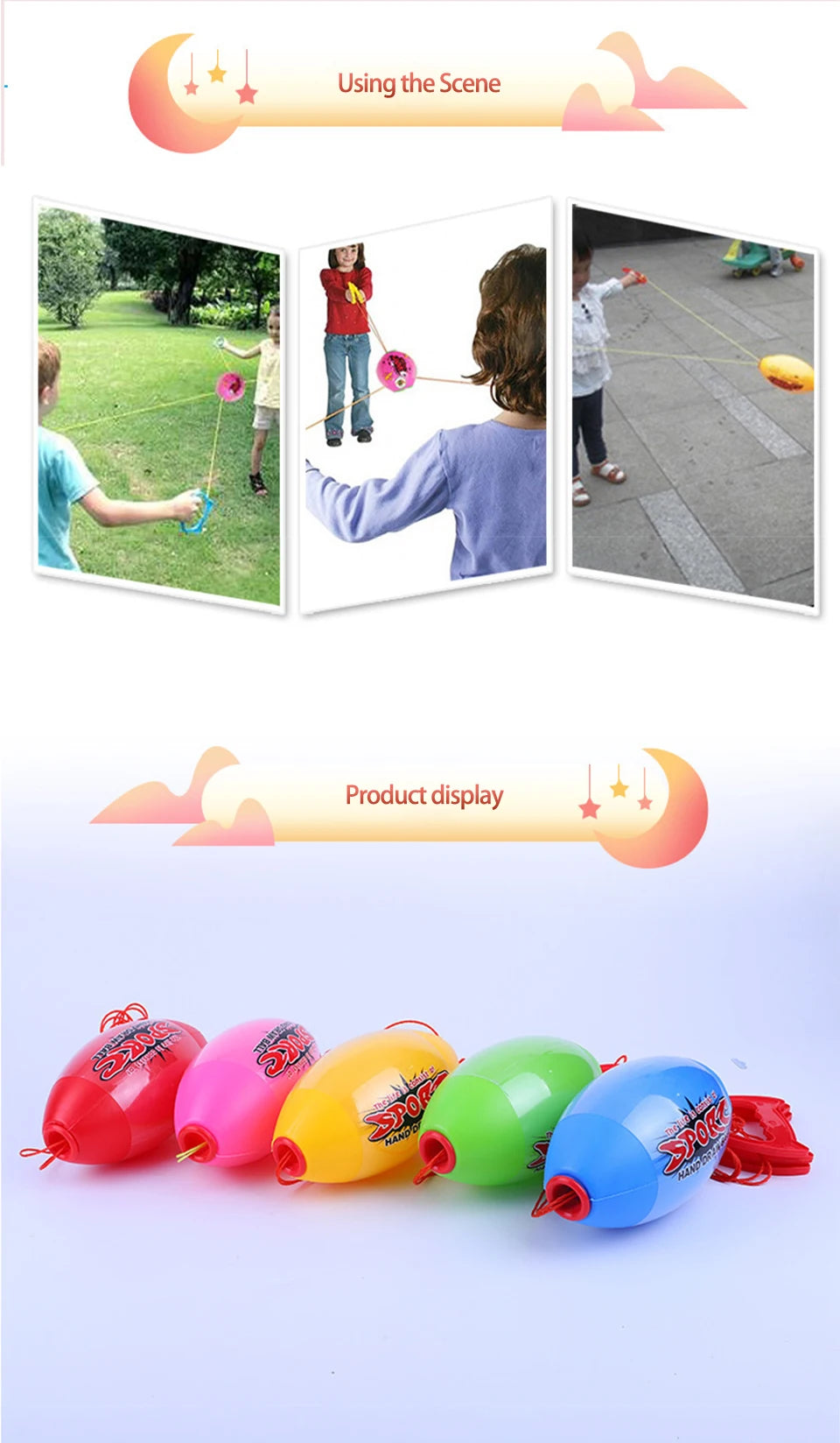 Crianças ao ar livre interativo puxando bolas de velocidade elástica diversão colisão treinamento sensorial jogos esportivos brinquedo para crianças adultos presente