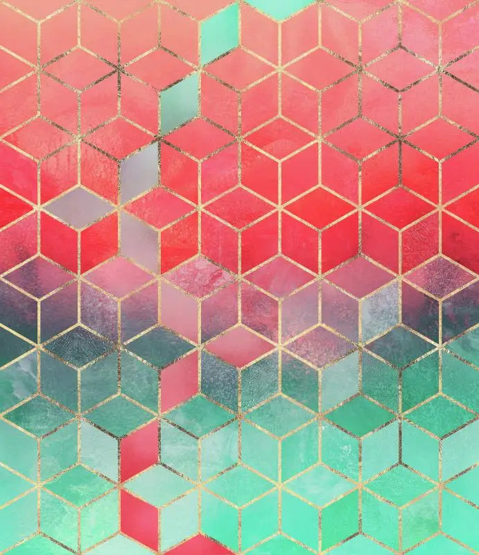 Personalizado geométrico hexágono papel de parede mural moderno e minimalista abstrato geométrico linhas douradas retro fundo 3d ktv