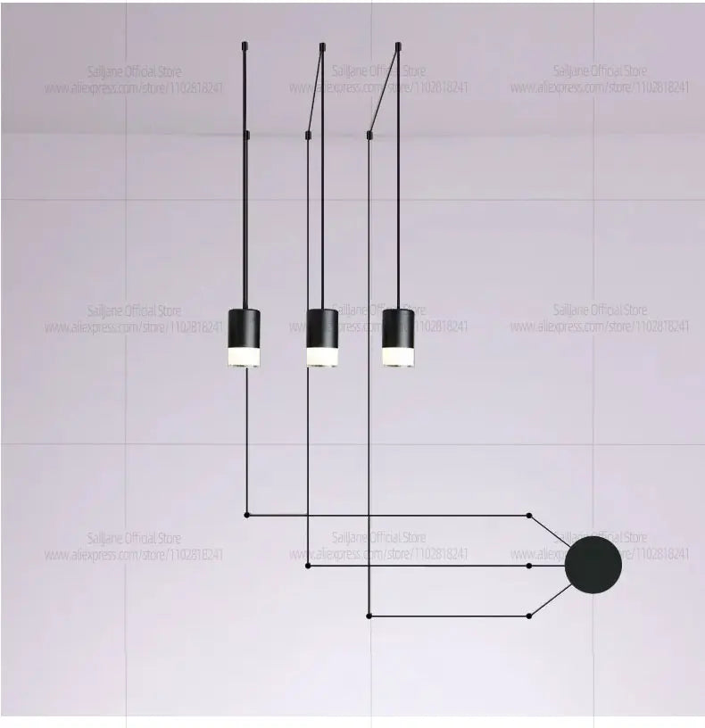 Estilo nórdico led g9 sótão lustre adequado para sala de estar lâmpada pendente cozinha sala jantar luz pingente iluminação interior