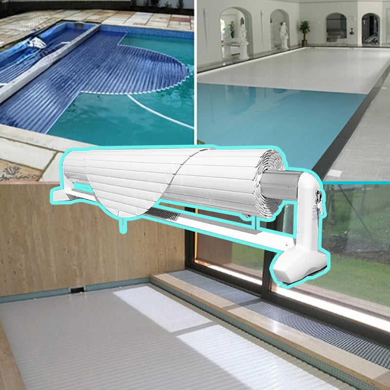Acessórios para piscina Cobertura retrátil automática de policarbonato personalizada de acordo com a piscina