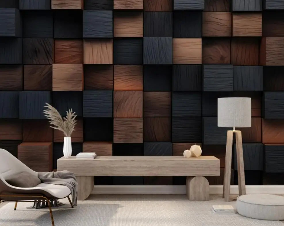Beibehang Personalize a mais recente decoração de quarto e sala de estar com papel de parede de fundo geométrico abstrato tridimensional