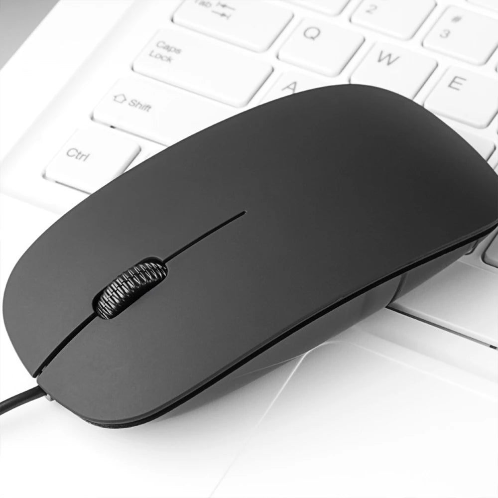 Venda quente mouse com fio neutro 2.4ghz com cabo usb ergonômico ultrafino ratos para computador portátil computador de negócios mouse de escritório 1.2m