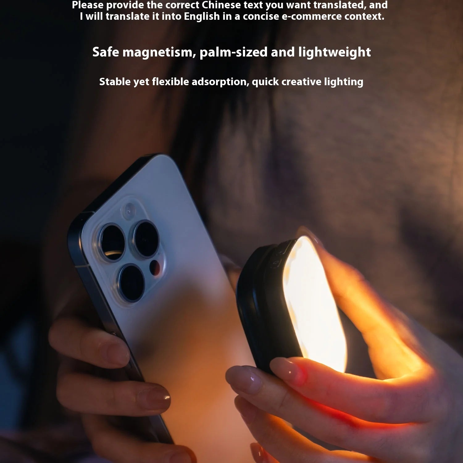 Smallrig luz magnética do telefone, p48 bicolor regulável led luz de preenchimento dobrável magsafe beleza lâmpada painel macio, para iphone16/android