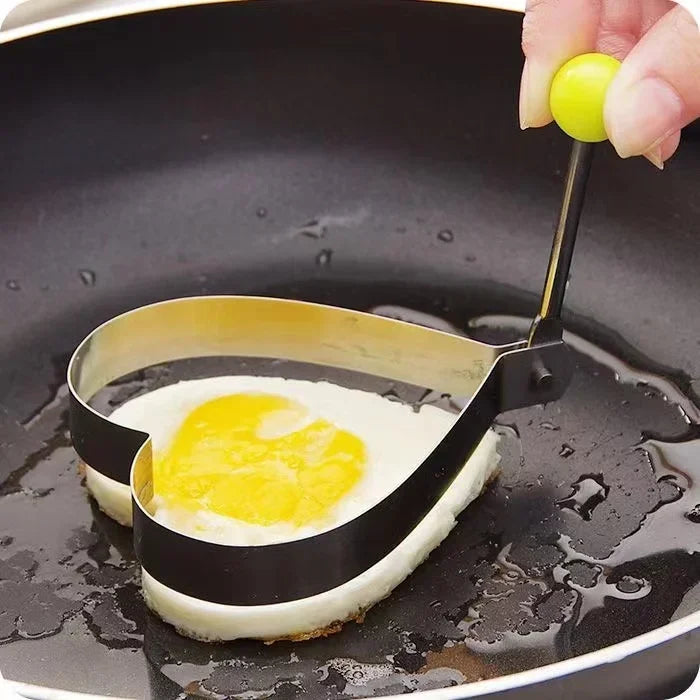 Molde De Ovo Frito De Aço Inoxidável, Fabricante De Panquecas De Coração, Cozimento Ao Pequeno Almoço, Anéis De Omelete, Cozinhar Ferramentas, Acessórios De Cozinha, Gadget, Novo