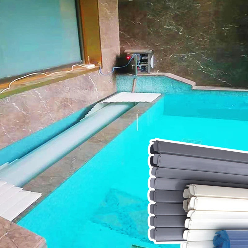 Acessórios para piscina Cobertura retrátil automática de policarbonato personalizada de acordo com a piscina