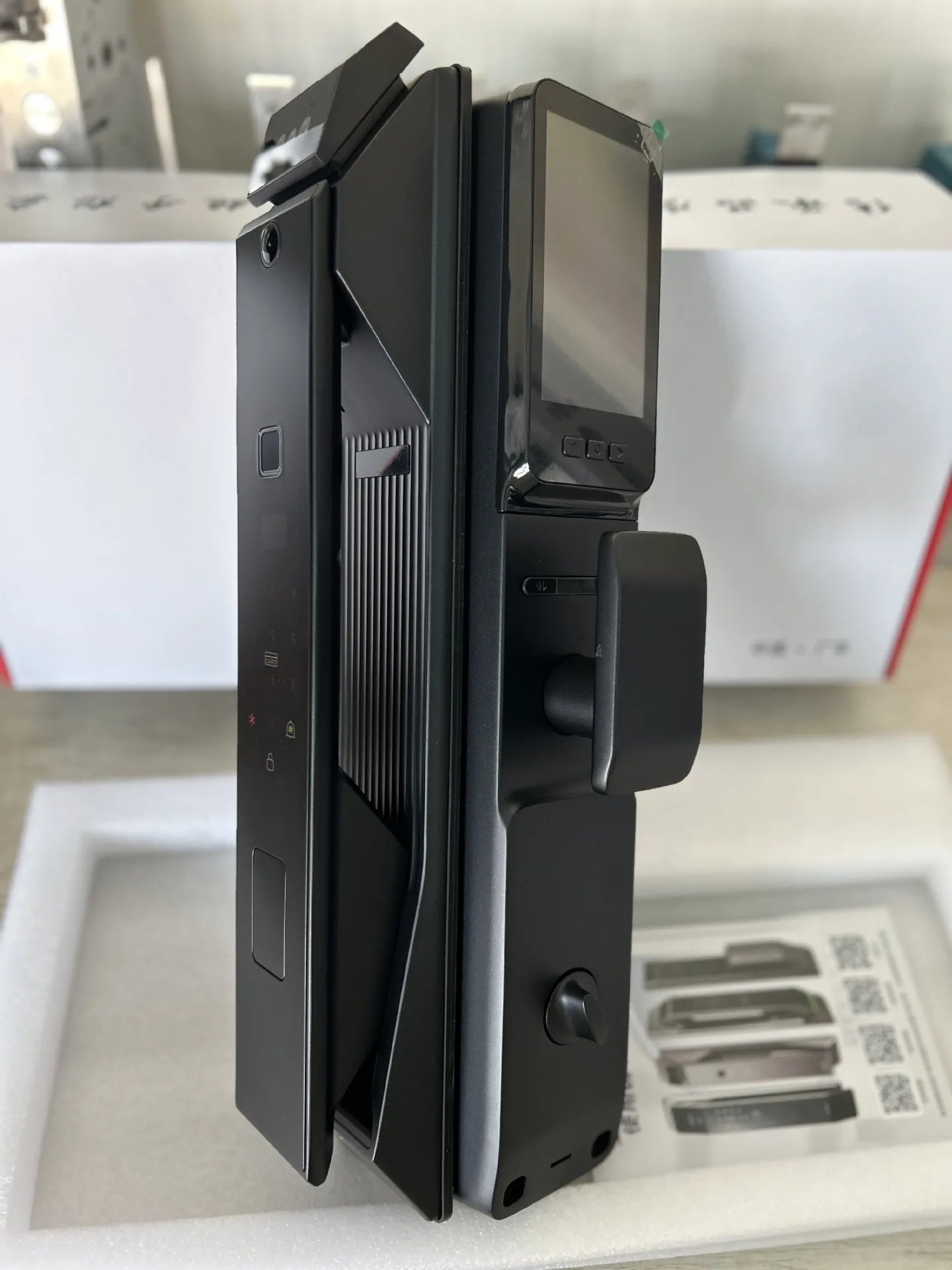 Fechadura inteligente com impressão digital, fechadura para porta de entrada sem chave, fechadura inteligente para porta frontal com código - fechadura inteligente com controle por aplicativo