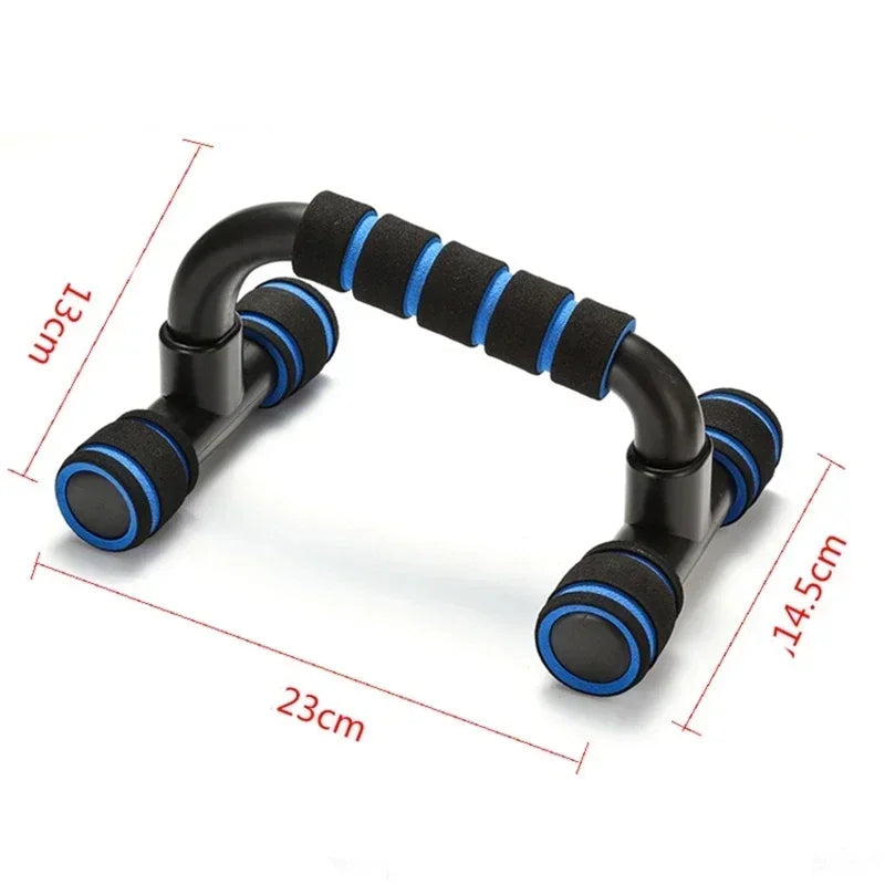 Novos suportes push-up em forma de U para treinamento muscular de fitness familiar e equipamentos de fitness (1 par) - ferramenta de fitness com cabo de esponja