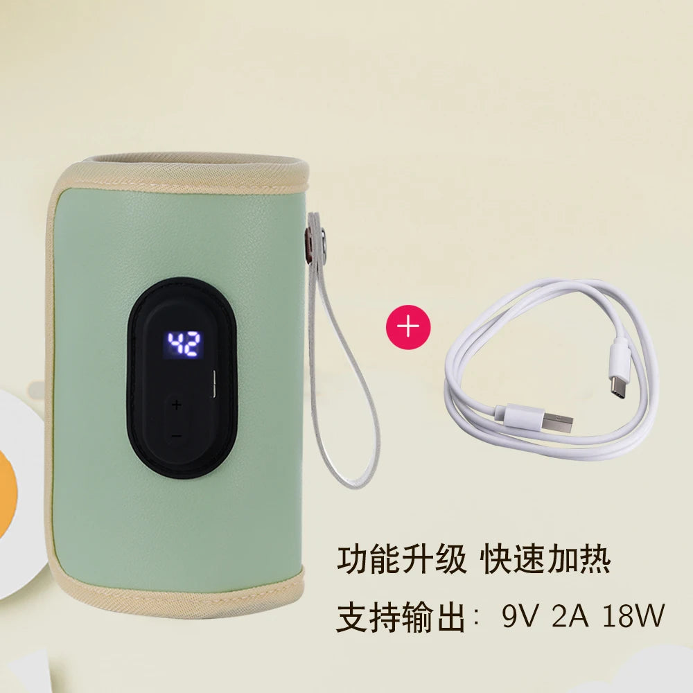 Aquecedor de garrafa de enfermagem do bebê aquecedor de leite do bebê, aquecedor de garrafa portátil usb para carro, acessórios de viagem ao ar livre portátil
