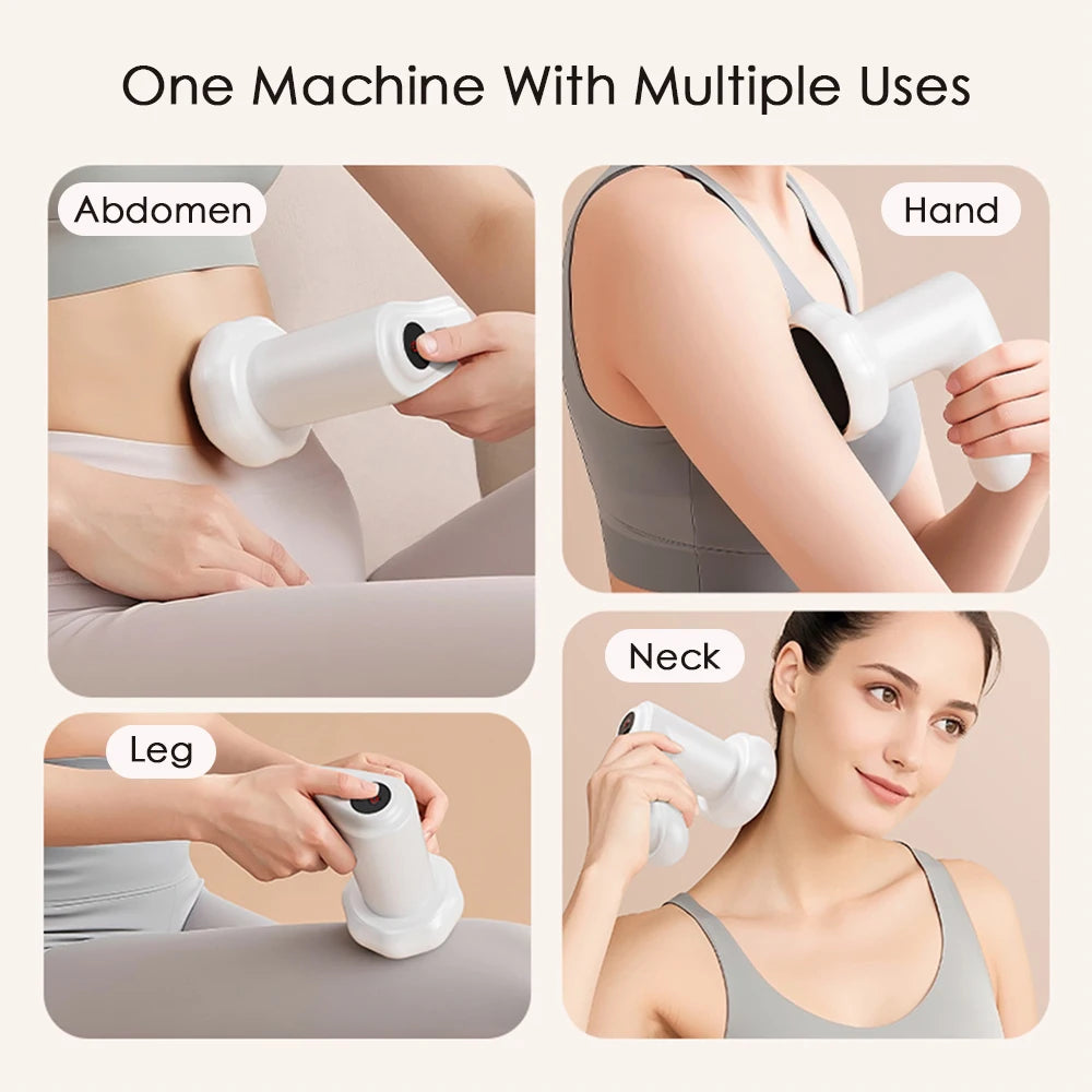 6-em-1 sem fio corpo escultura máquina elétrica celulite corpo emagrecimento massageador abdômen perna relaxamento muscular rolo de massagem
