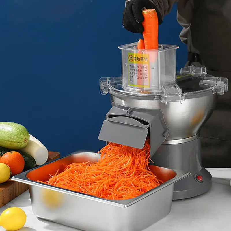 Cortador elétrico de batatas fritas e batatas fritas, fatiador de cenoura, máquina raladora, granulador de presunto, processador de alimentos
