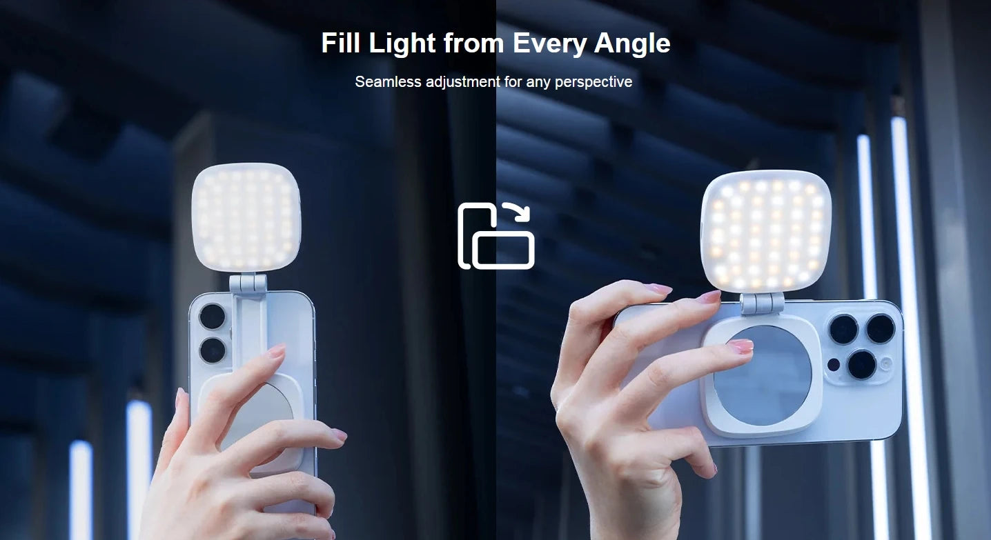 Smallrig vibe p48 telefone selfie luz de bolso luz de preenchimento magnético magsafe para iphone 16 15 14 pro max bi-color led iluminação de vídeo